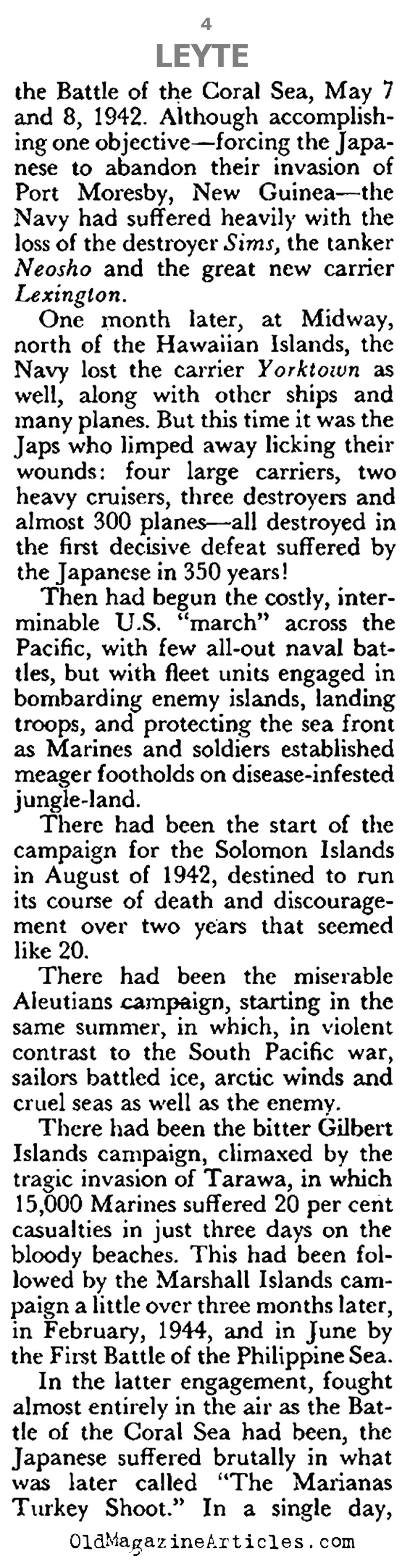 Halsey at Leyte Gulf (Pageant Magazine, 1960)
