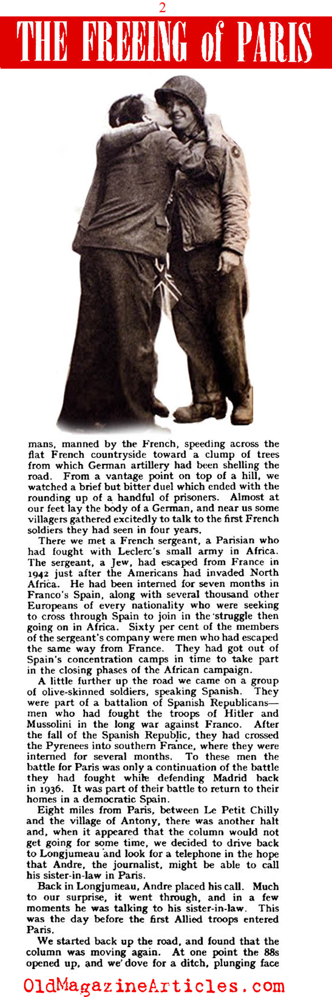 The Liberation of Paris (Yank Magazine, 1944)