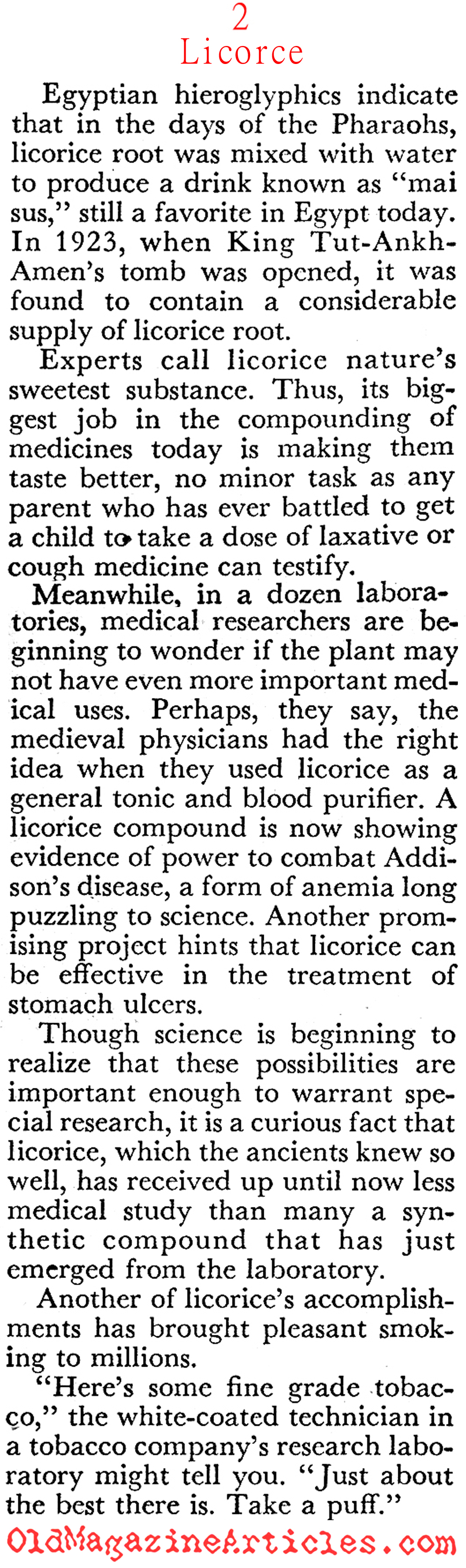 Licorice (Coronet Magazine, 1954)