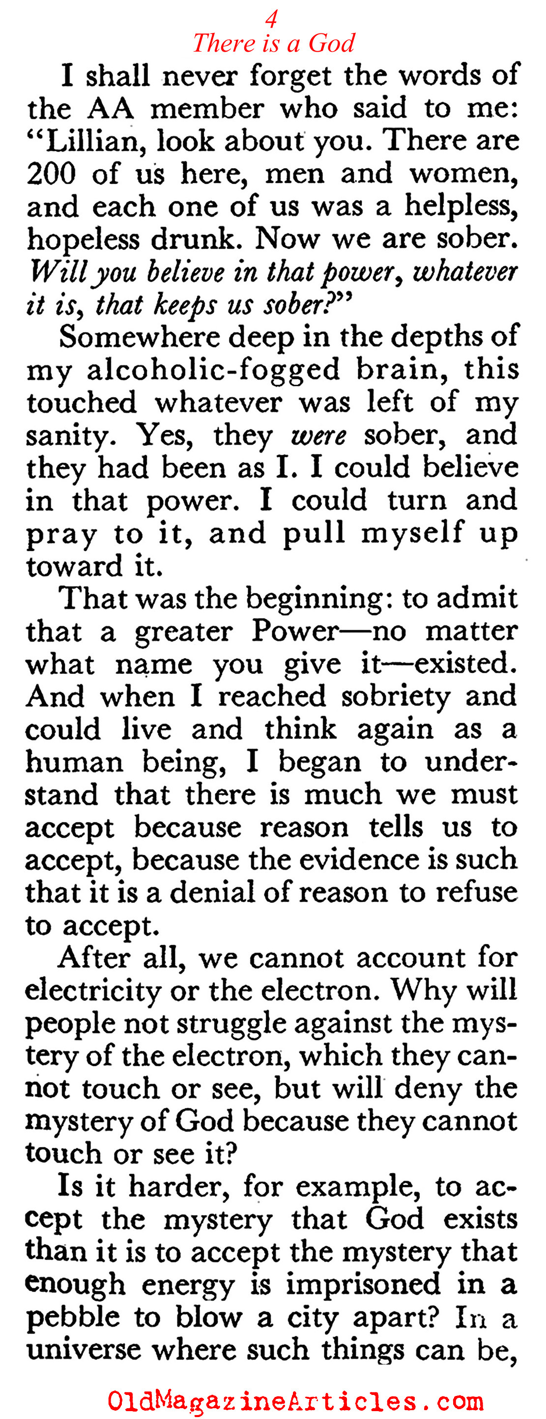 The Conversion of an Atheist (Coronet Magazine, 1955)