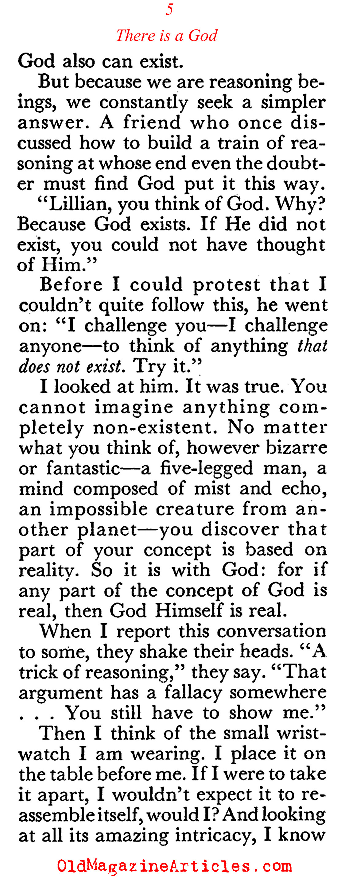 The Conversion of an Atheist (Coronet Magazine, 1955)