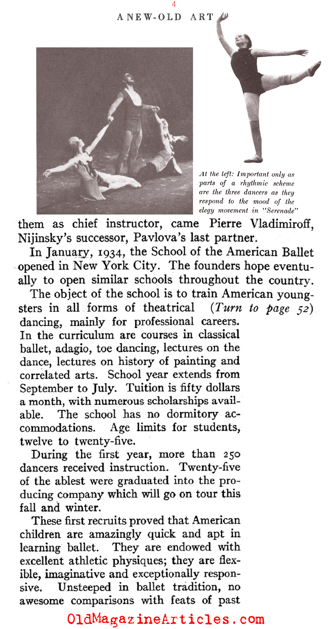 Lincoln Kirstein and  George Balanchine (Delineator Magazine, 1935)