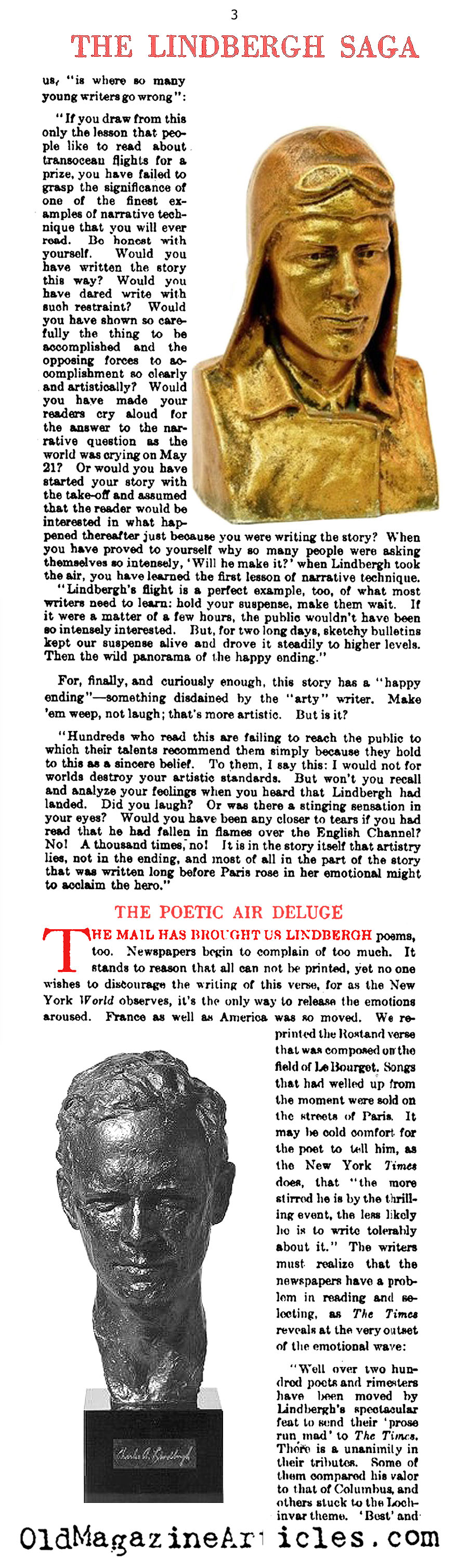 Charles Lindbergh: American Hero  (Literary Digest, 1927)