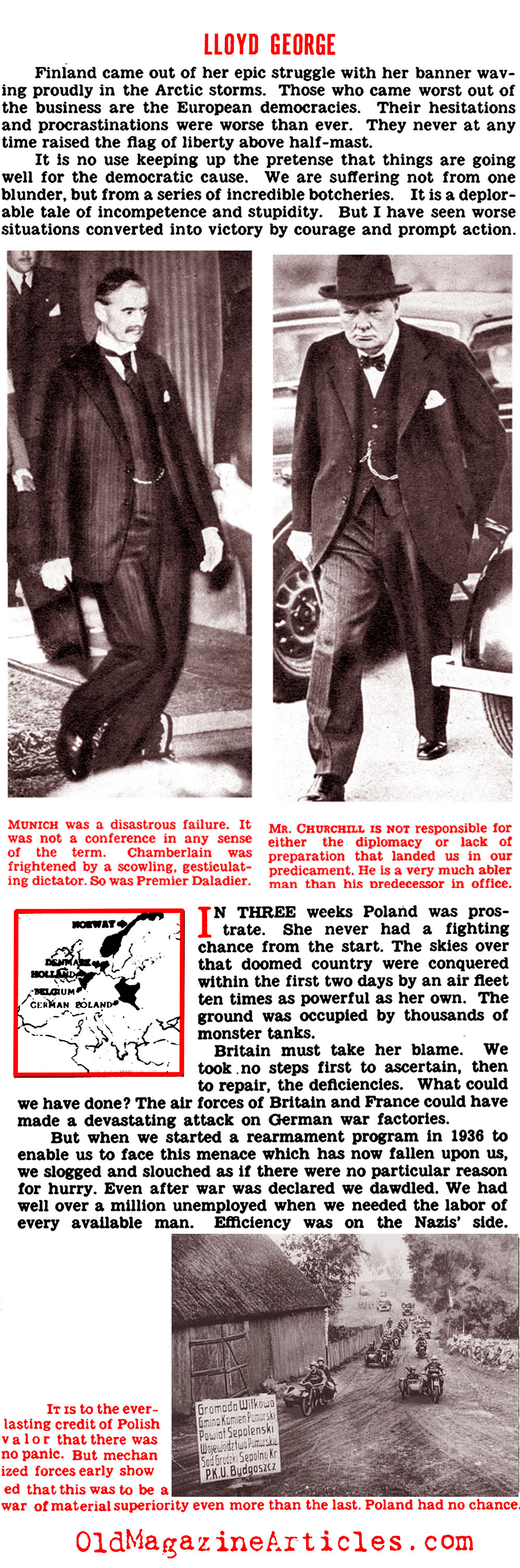 Lloyd George on the Nazi Blitzkrieg (Click Magazine, 1940)