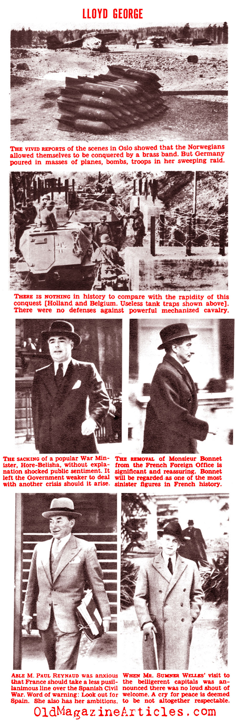 Lloyd George on the Nazi Blitzkrieg (Click Magazine, 1940)