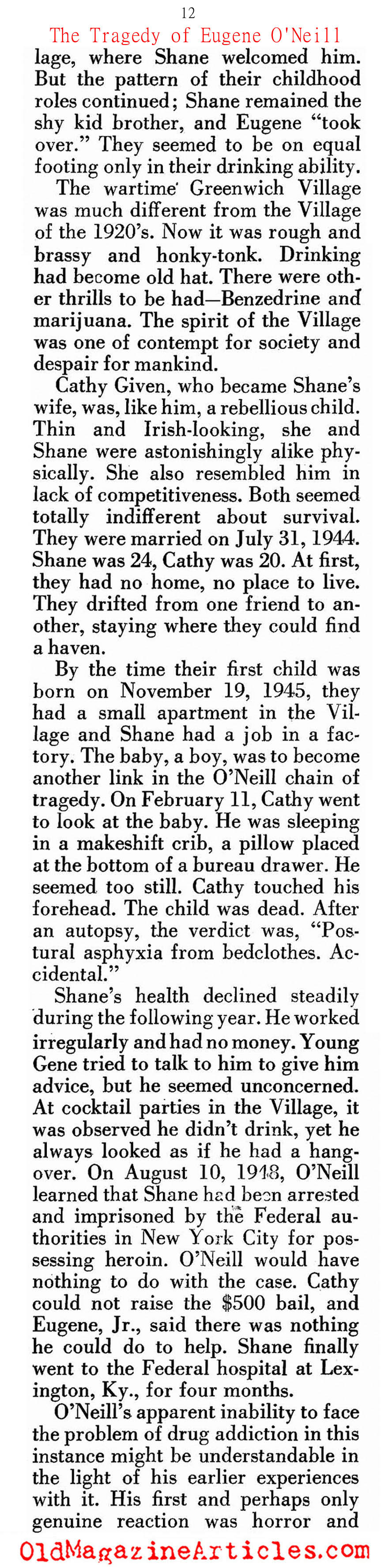 The Tragedy of Eugene O'Neill (Look Magazine, 1959)