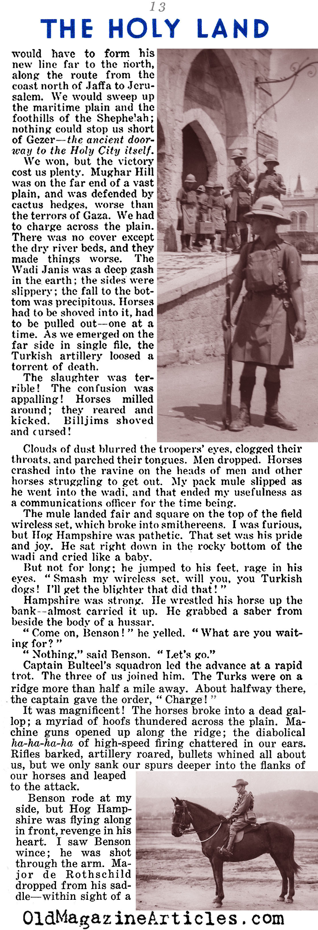 Sinai And Palestine: Allenby's Victory (Liberty Magazine, 1936)