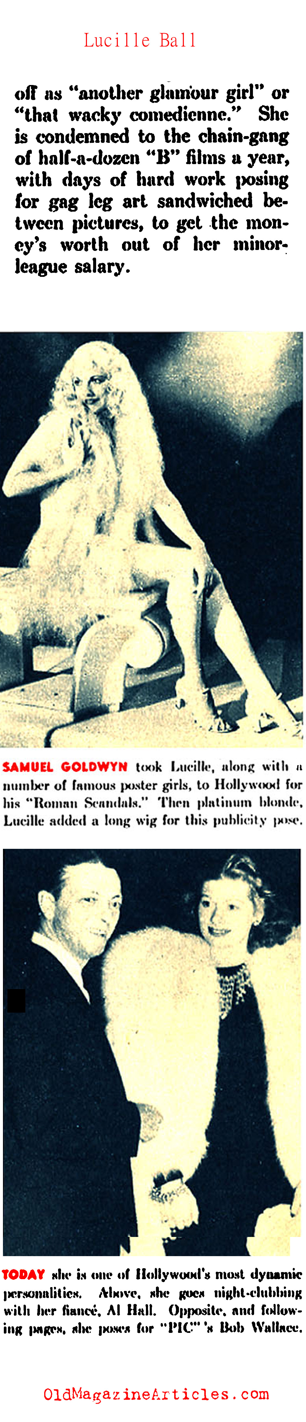 Lucille Ball Gets Noticed (Pic Magazine, 1940)