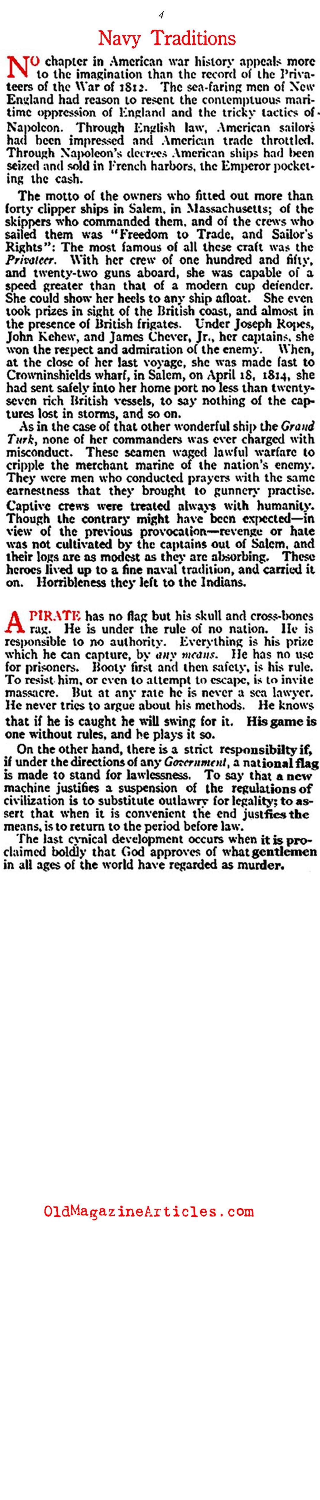 The <i>Lusitania</i> Attack and the Violation of Naval Traditions (Vanity Fair Magazine, 1915)