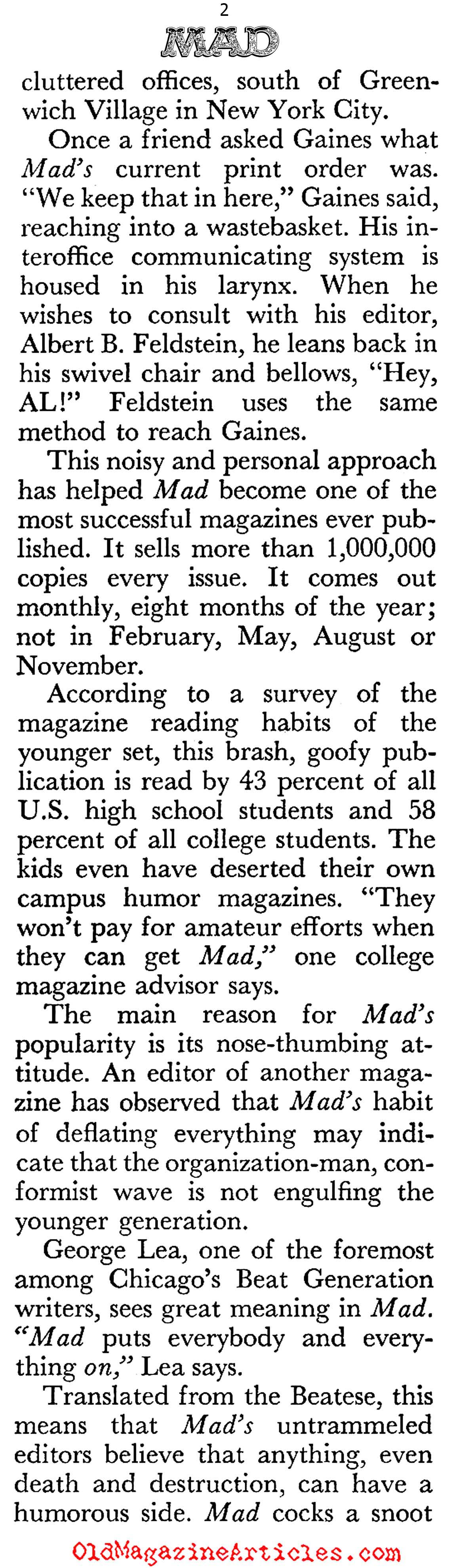 <em>Mad</em> Magazine (Coronet Magazine, 1960)