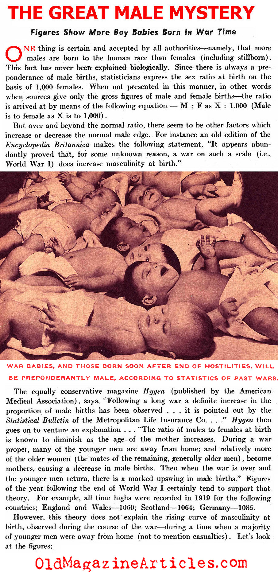 The Baby-Boom Begins (Yank & Pic Magazines, 1945)