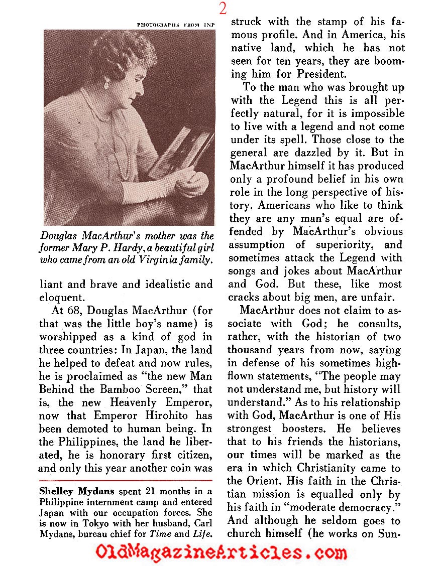 General Douglas MacArthur ('48 Magazine)