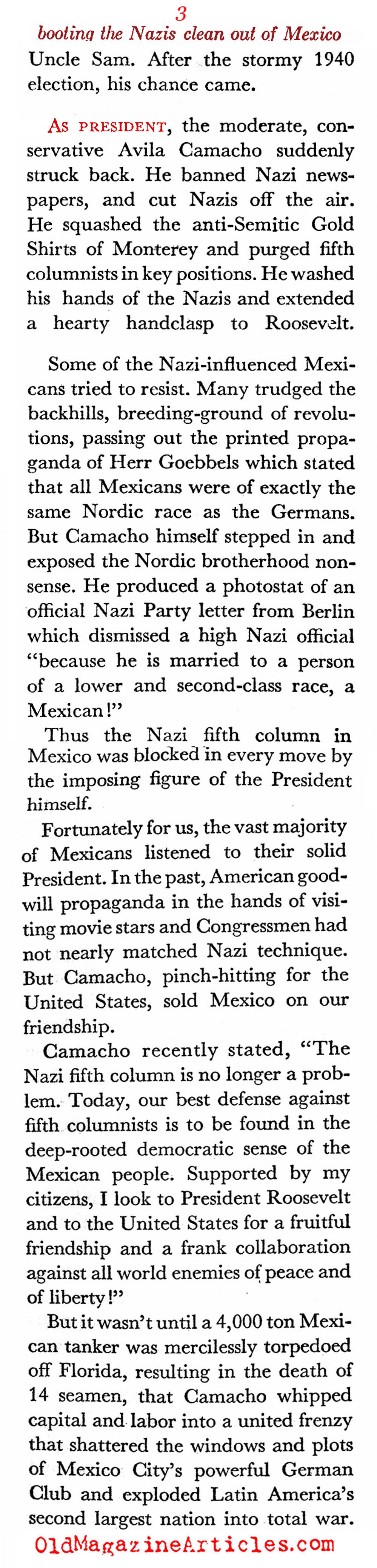 Mexico: American Ally (Coronet Magazine, 1943)