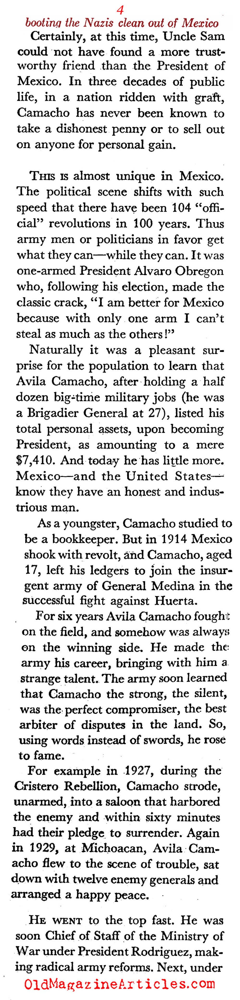 Mexico: American Ally (Coronet Magazine, 1943)