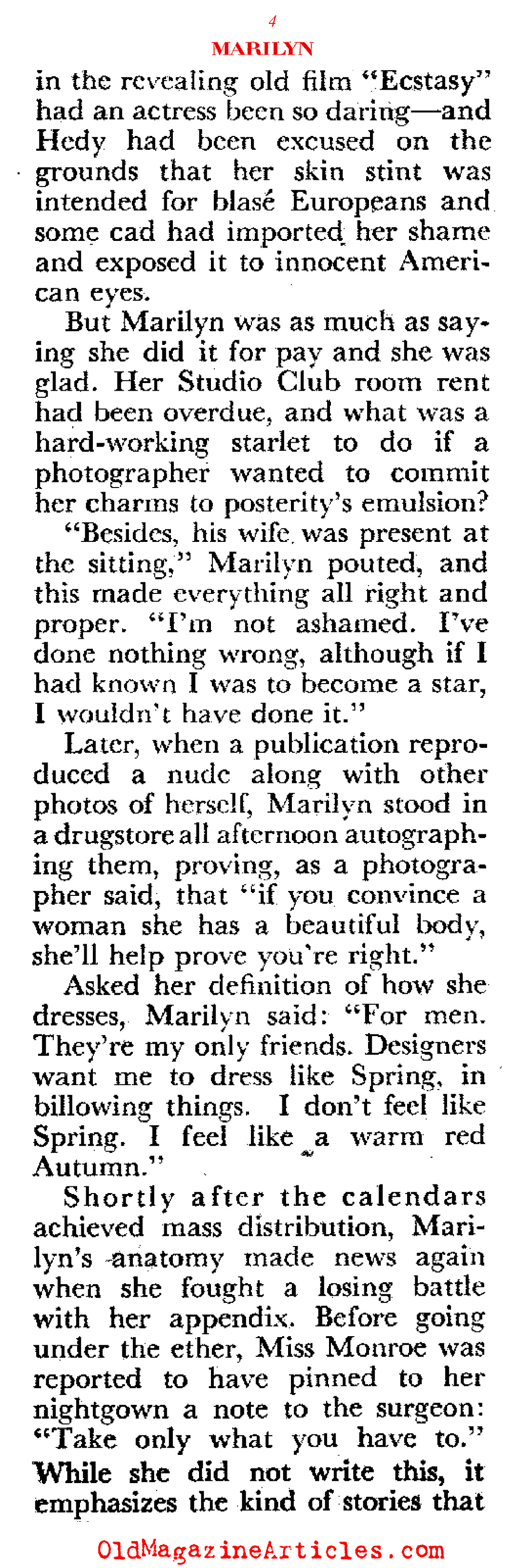 The Blowtorch Blonde (Coronet Magazine, 1952)