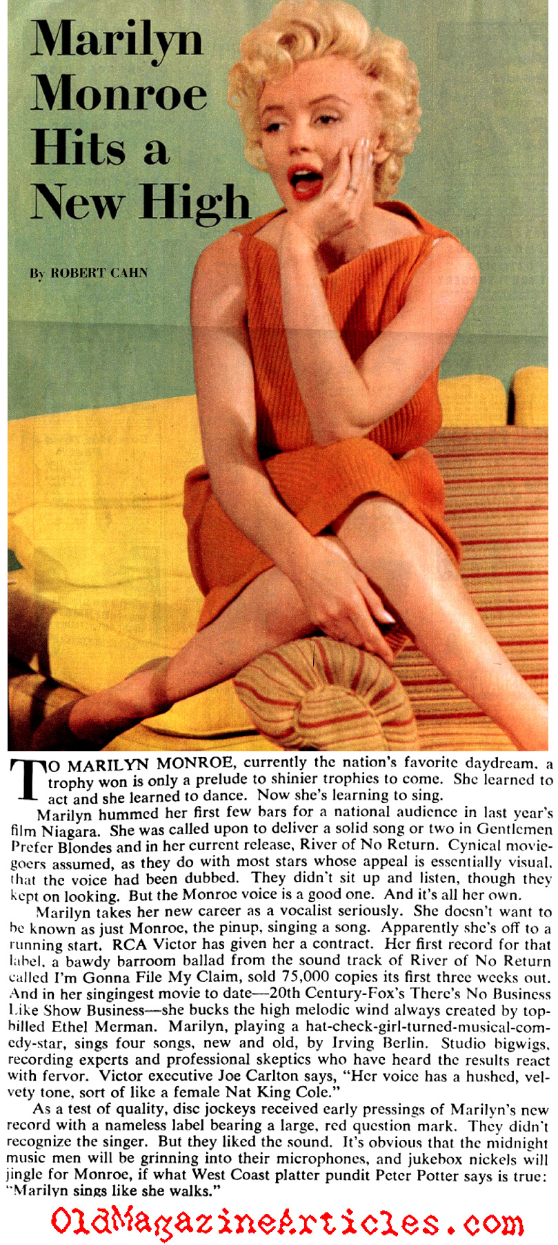 Marilyn Monroe Sings (Collier's Magazine, 1954)