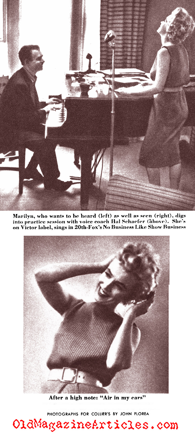 Marilyn Monroe Sings (Collier's Magazine, 1954)