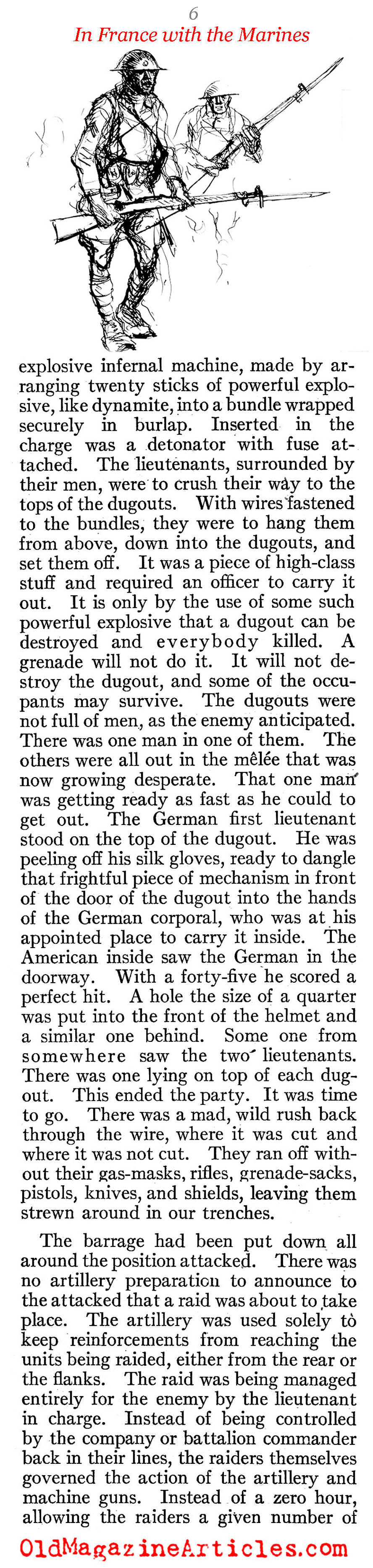 With The Marines (Scribner's Magazine, 1919)