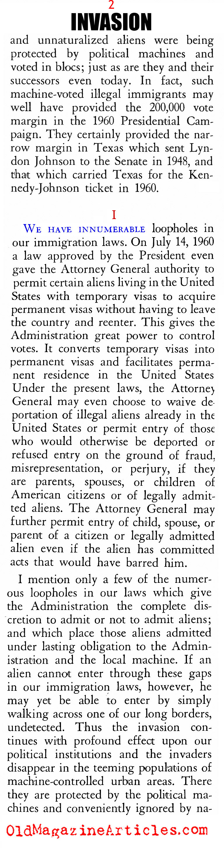 Russia's Fifth Column in America (American Opinion, 1964)