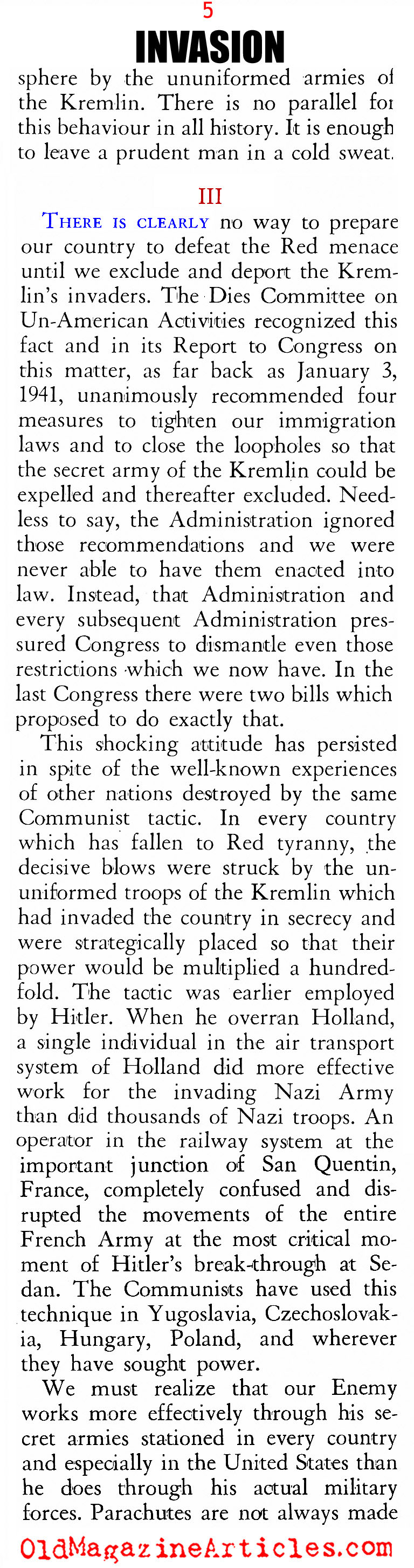 Russia's Fifth Column in America (American Opinion, 1964)