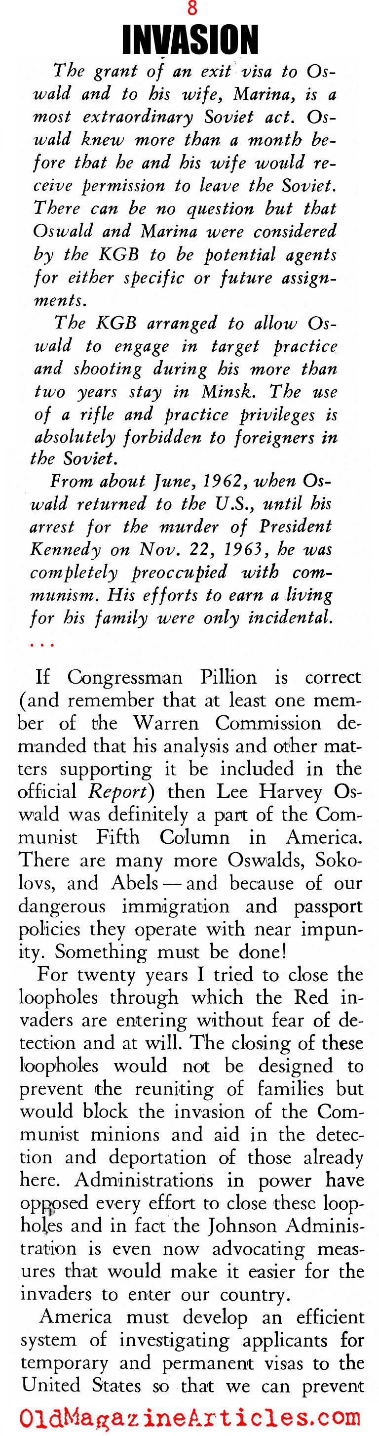 Russia's Fifth Column in America (American Opinion, 1964)