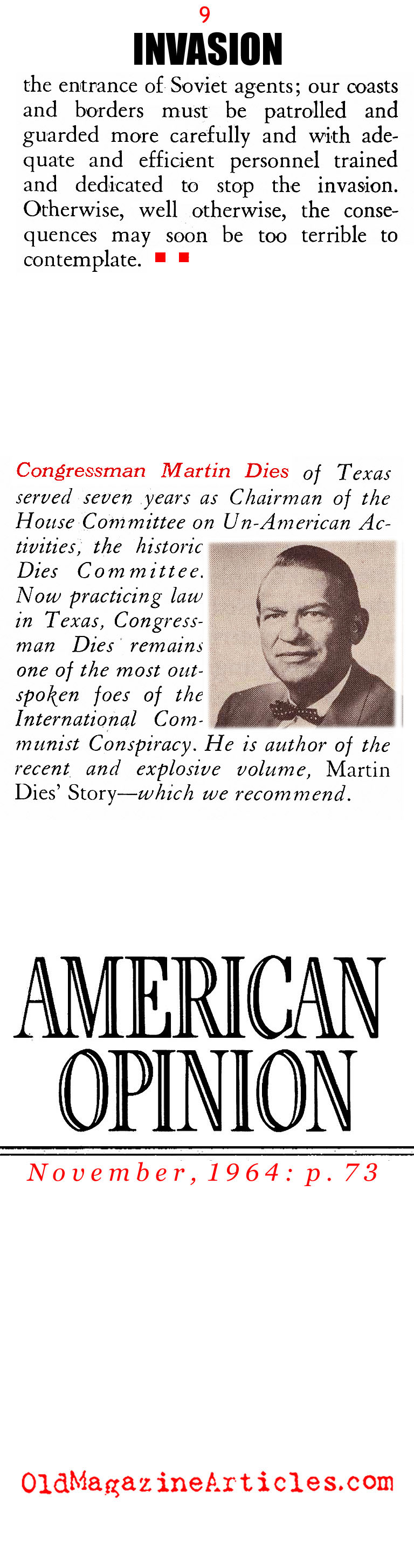 Russia's Fifth Column in America (American Opinion, 1964)