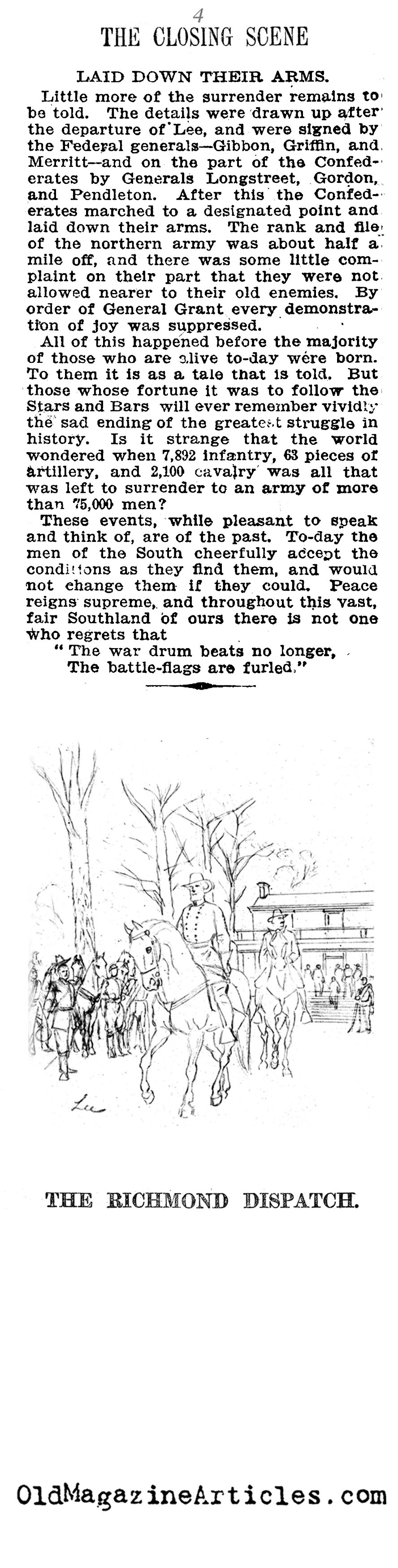 Appomattox Court House (Richmond Dispatch, 1896)