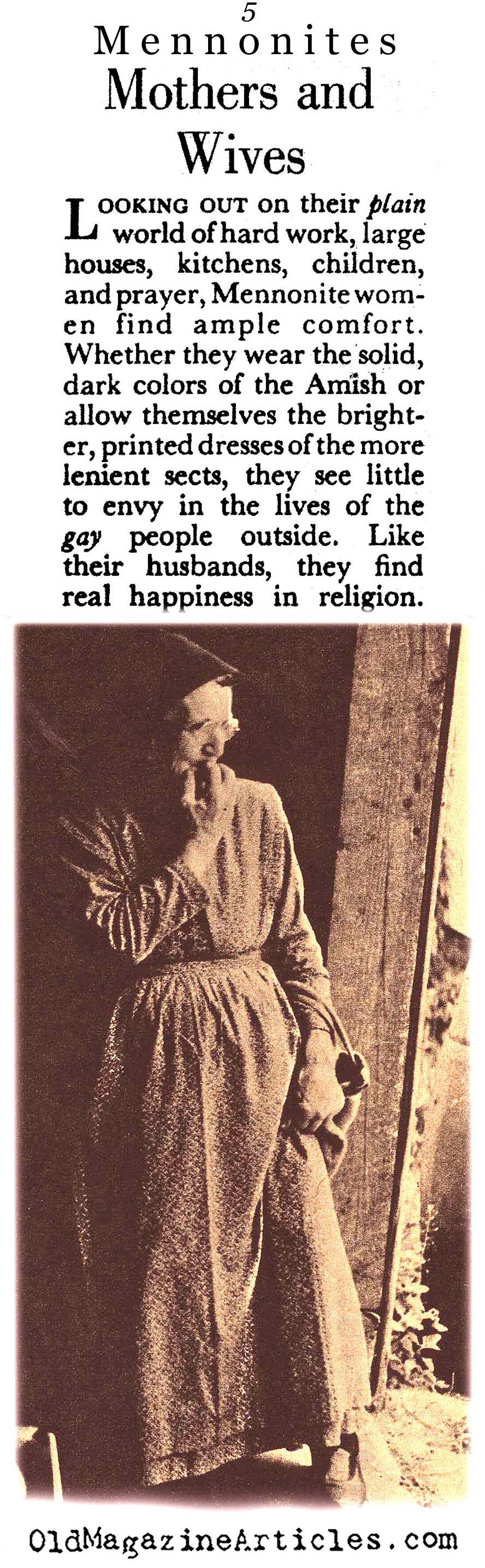 The Amish (Coronet Magazine, 1947)
