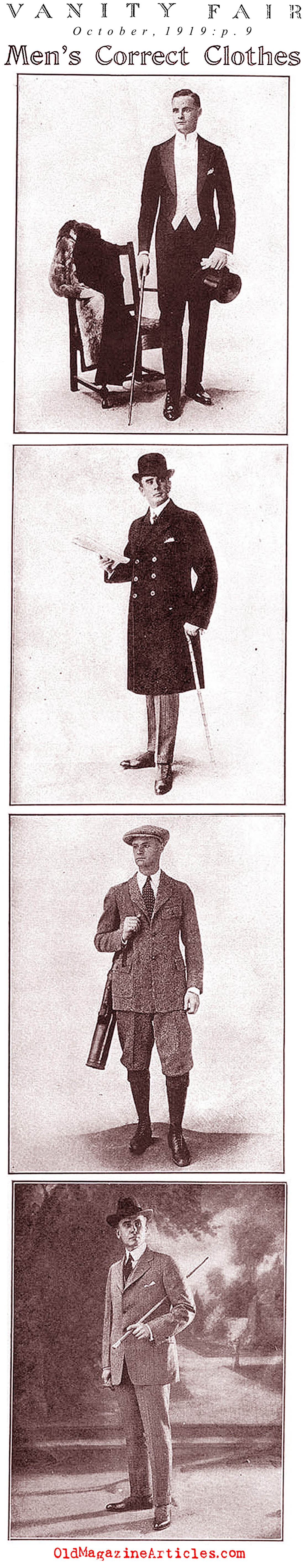 Men's Correct Clothes (Vanity Fair Magazine, 1919)