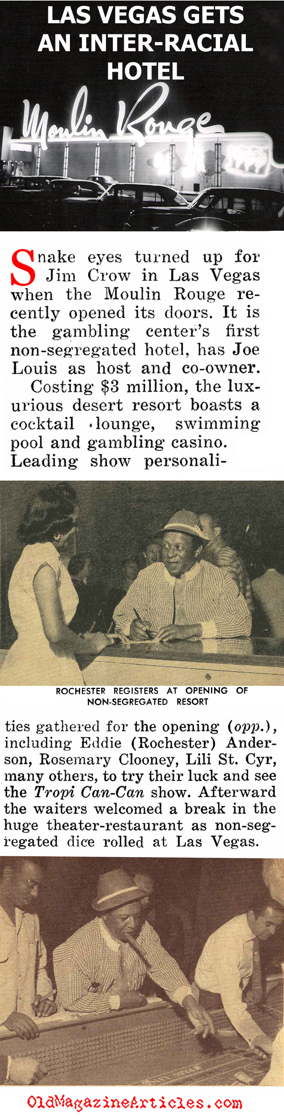 Racial Integration Comes to Sin City (People Today Magazine, 1955)