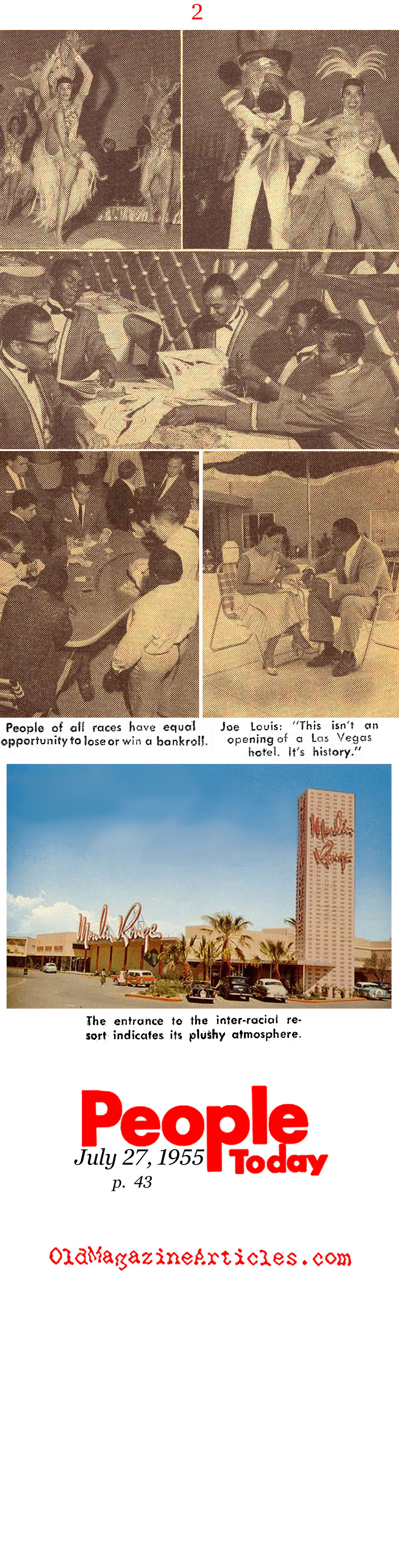 Racial Integration Comes to Sin City (People Today Magazine, 1955)