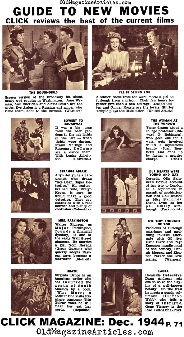 The Hollywood Offerings from Late 1944 (Click Magazine, 1944)