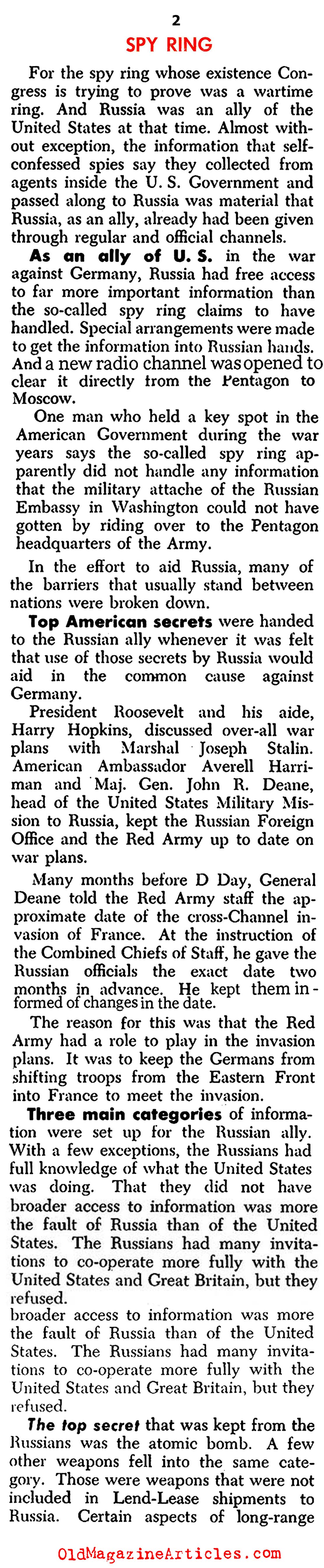 File Sharing (United States News & World Report, 1948)