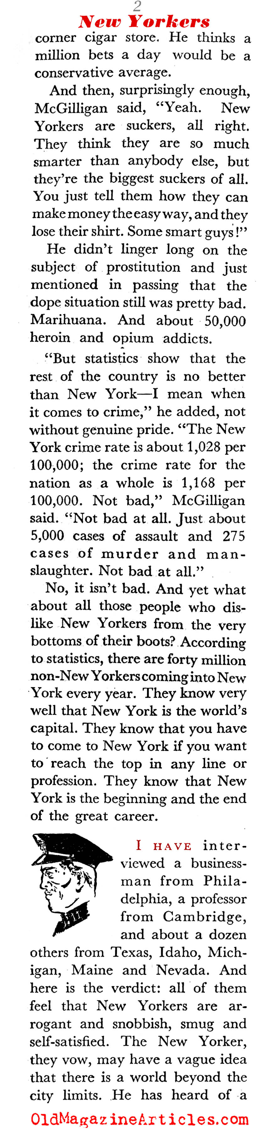 In Search of the Average New Yorker (Coronet Magazine, 1941)