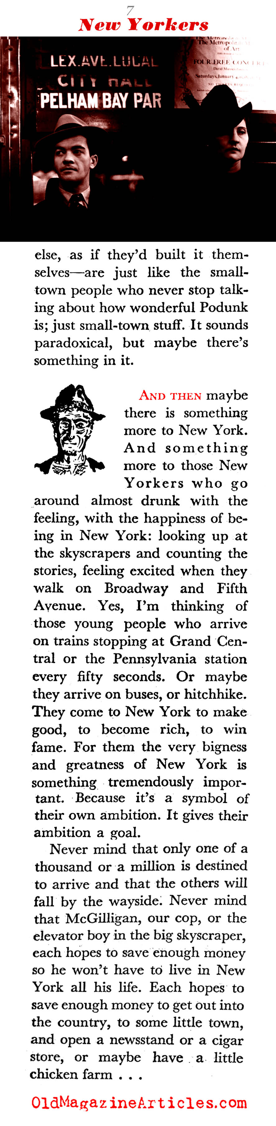 In Search of the Average New Yorker (Coronet Magazine, 1941)