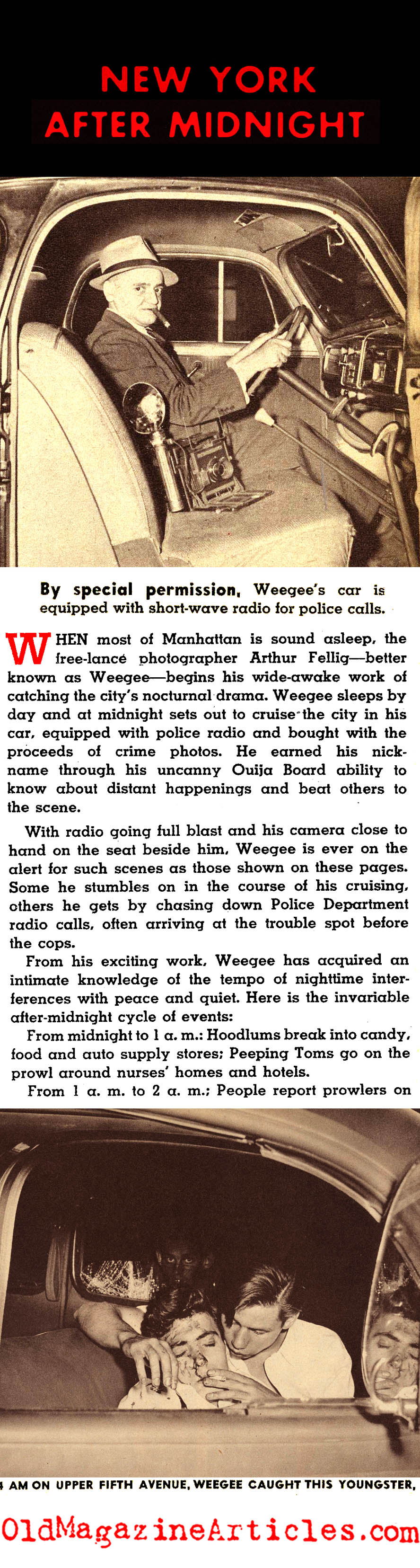 Weegee's New York (Spot Magazine, 1941)