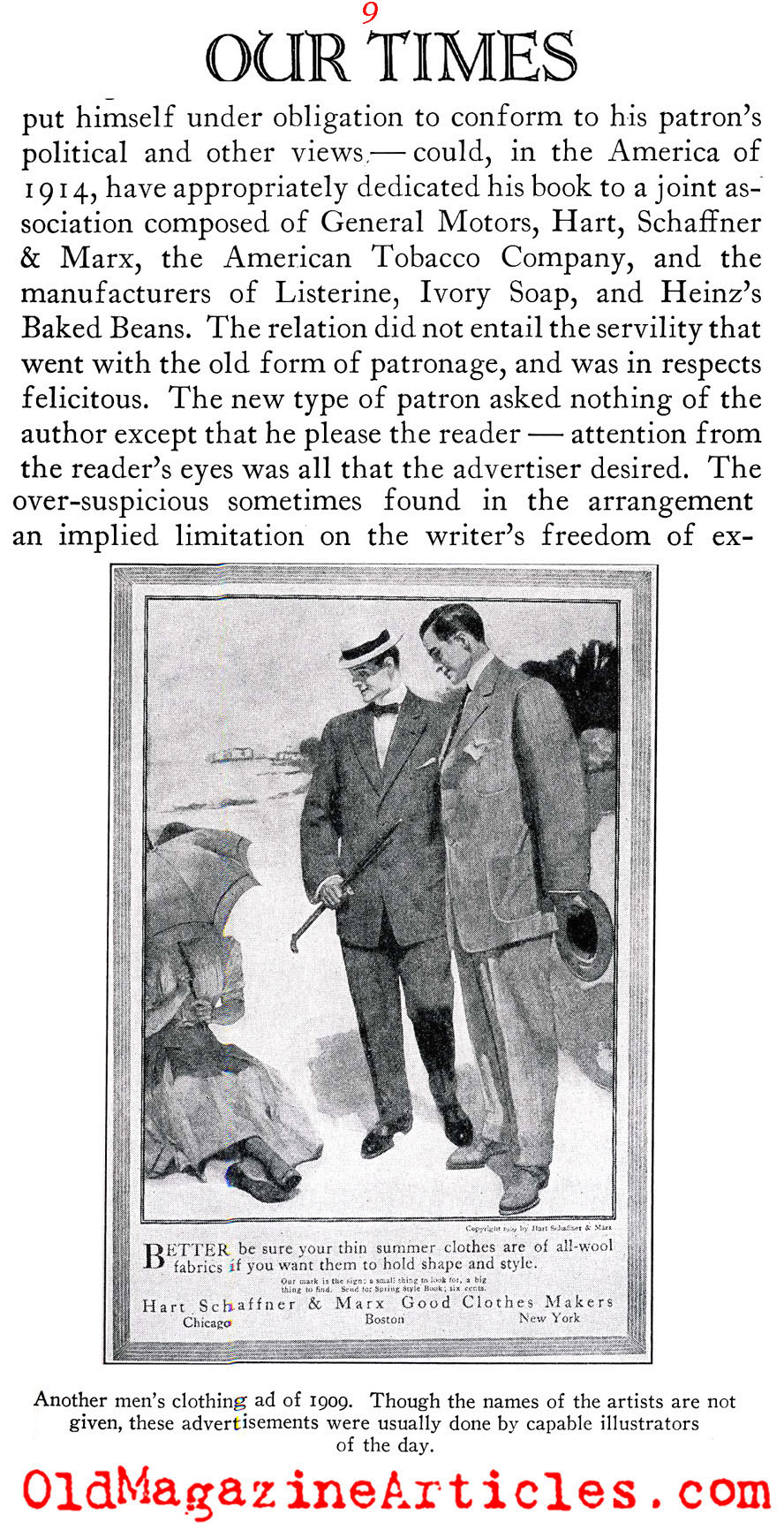 ''Art Finds A Patron'' (Our Times, 1936)