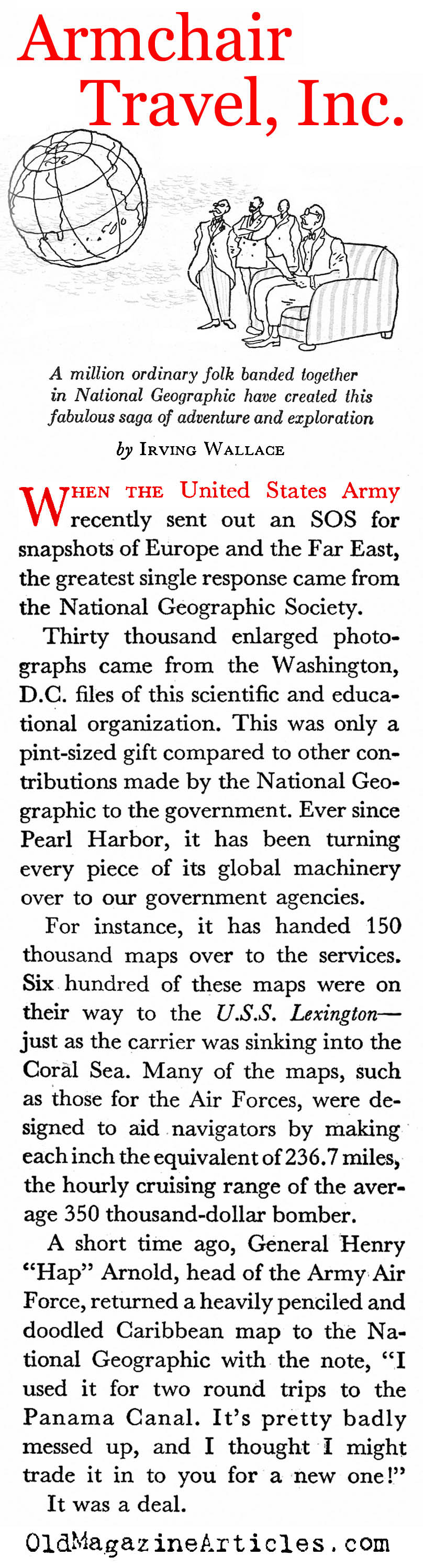 National Geographic Magazine (Coronet Magazine, 1943)