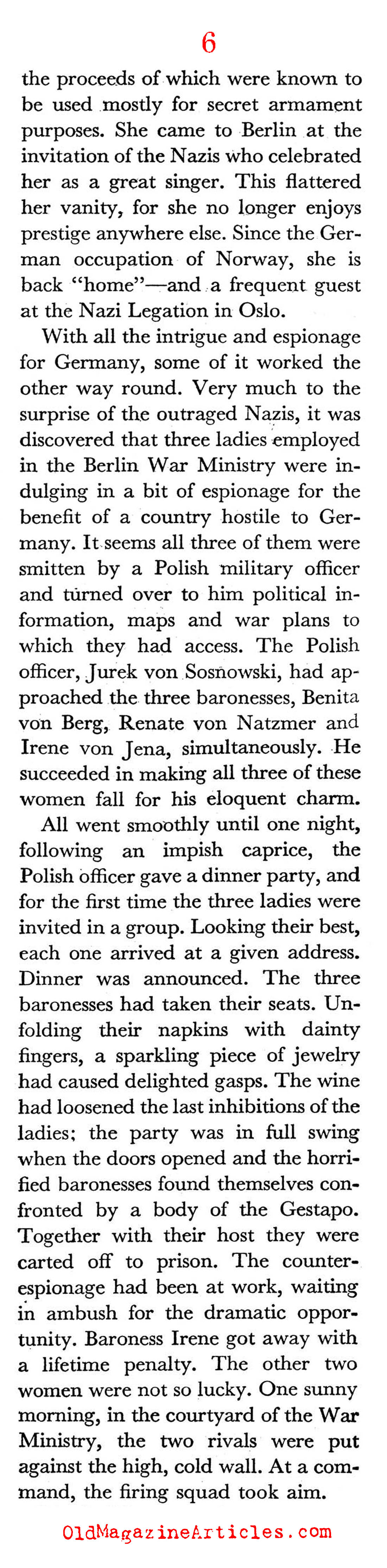 All the Pretty German Spies (Coronet Magazine, 1943)