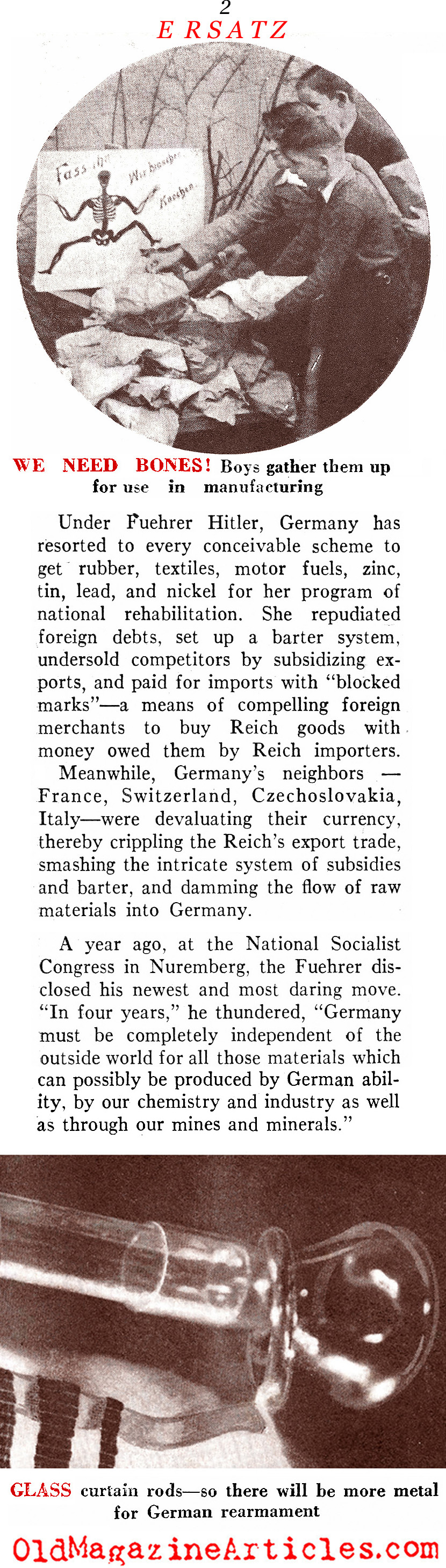 ''German Ersatz'' (Literary Digest, 1937)