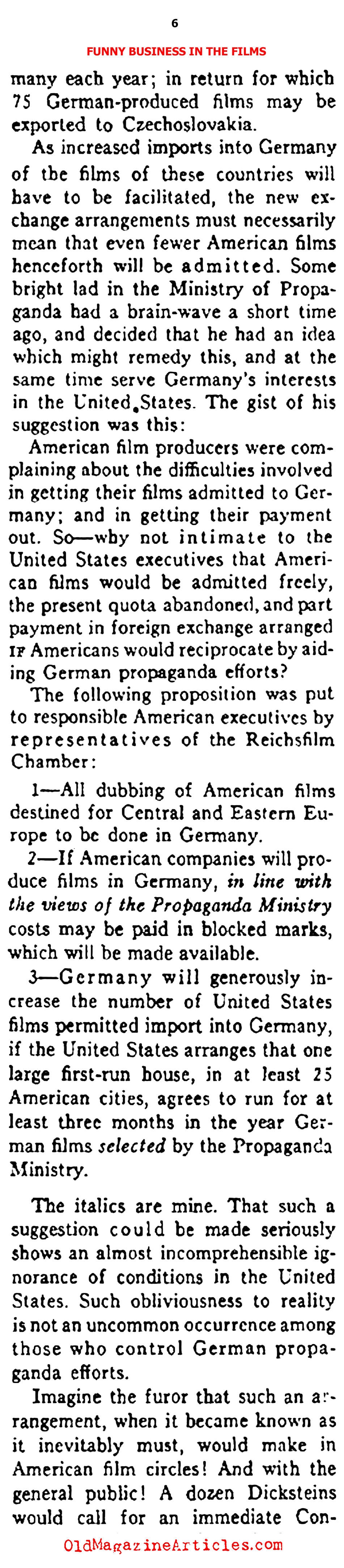The Nazi Hollywood (Ken Magazine, 1938)