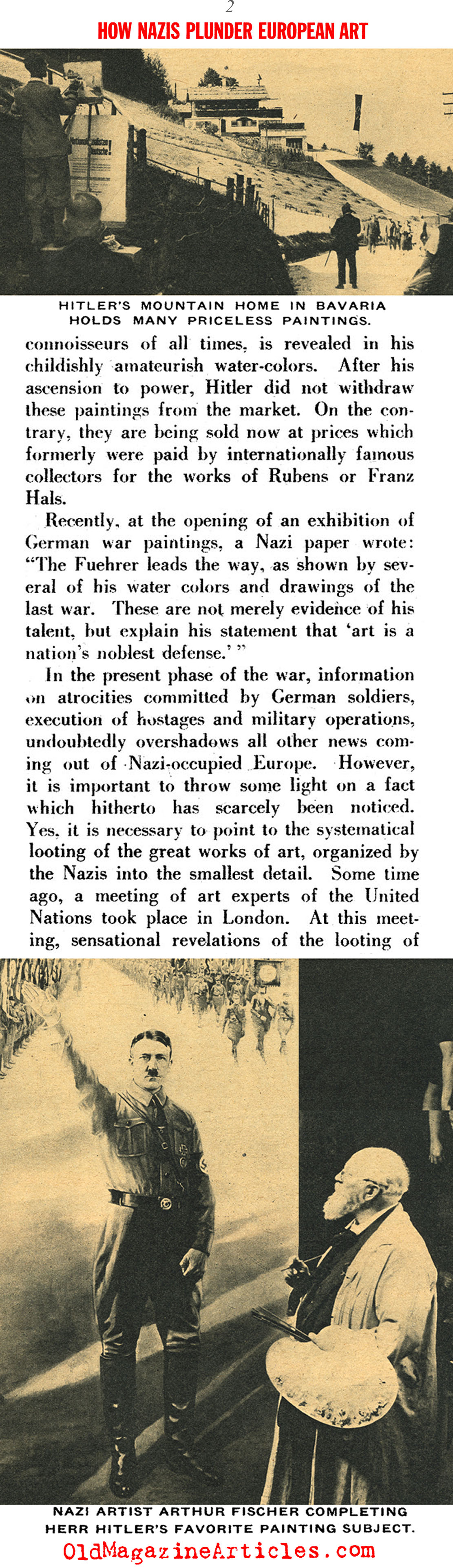 Nazi Art Plunder (Click Magazine, 1943)