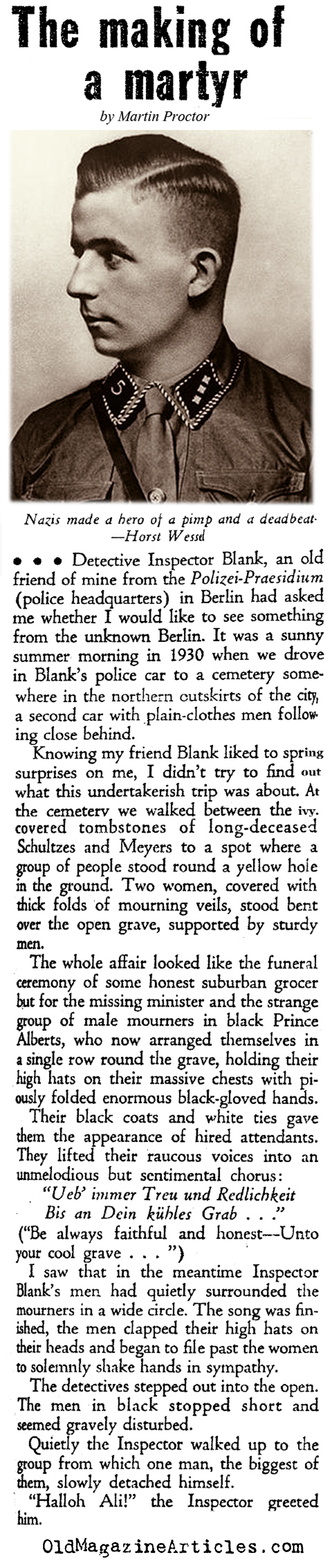 Horst Wessel: Nazi Martyr (Ken Magazine, 1939)