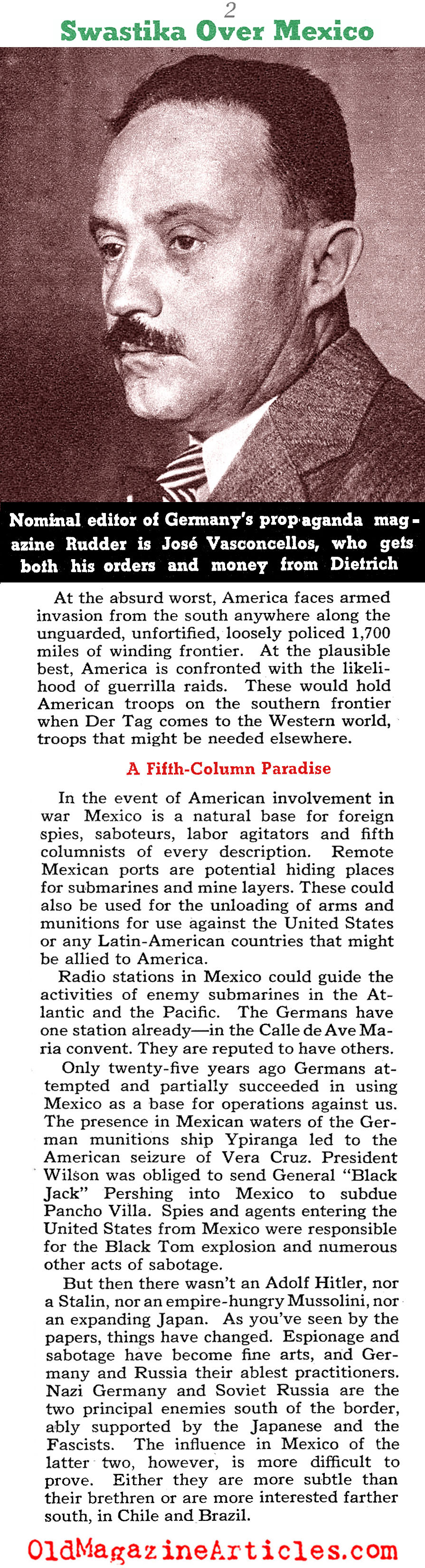 Hitler's Men in Mexico (Collier's Magazine, 1940)