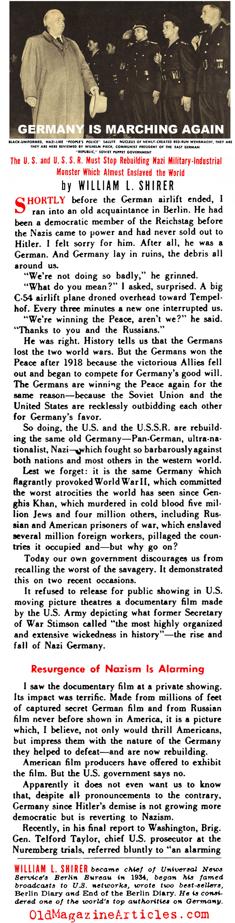 Germany, The Unrepentant (See Magazine, 1950)