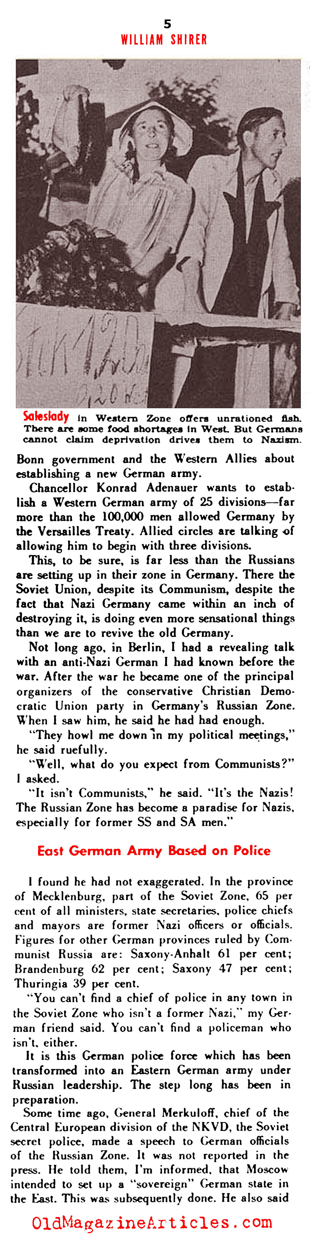 Germany, The Unrepentant (See Magazine, 1950)