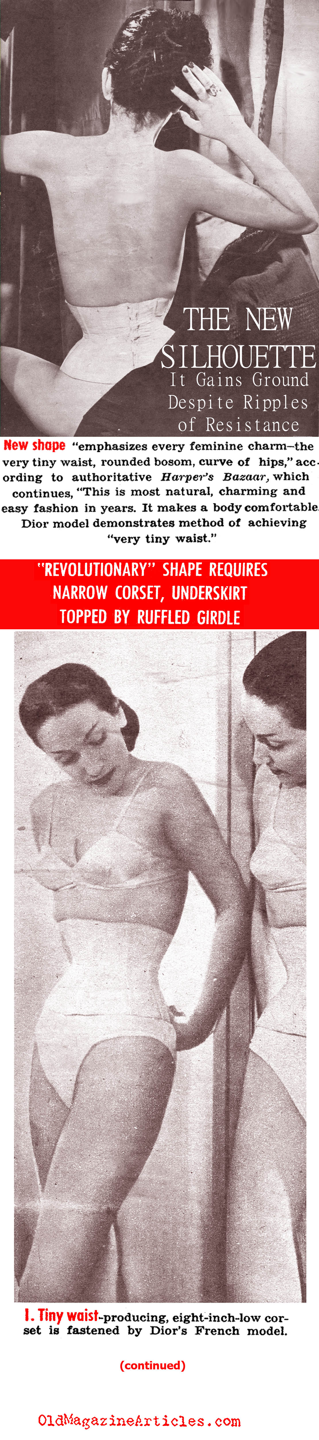  The Foundation Garments that Were Needed for ''The New Look'' (See Magazine, 1948)
