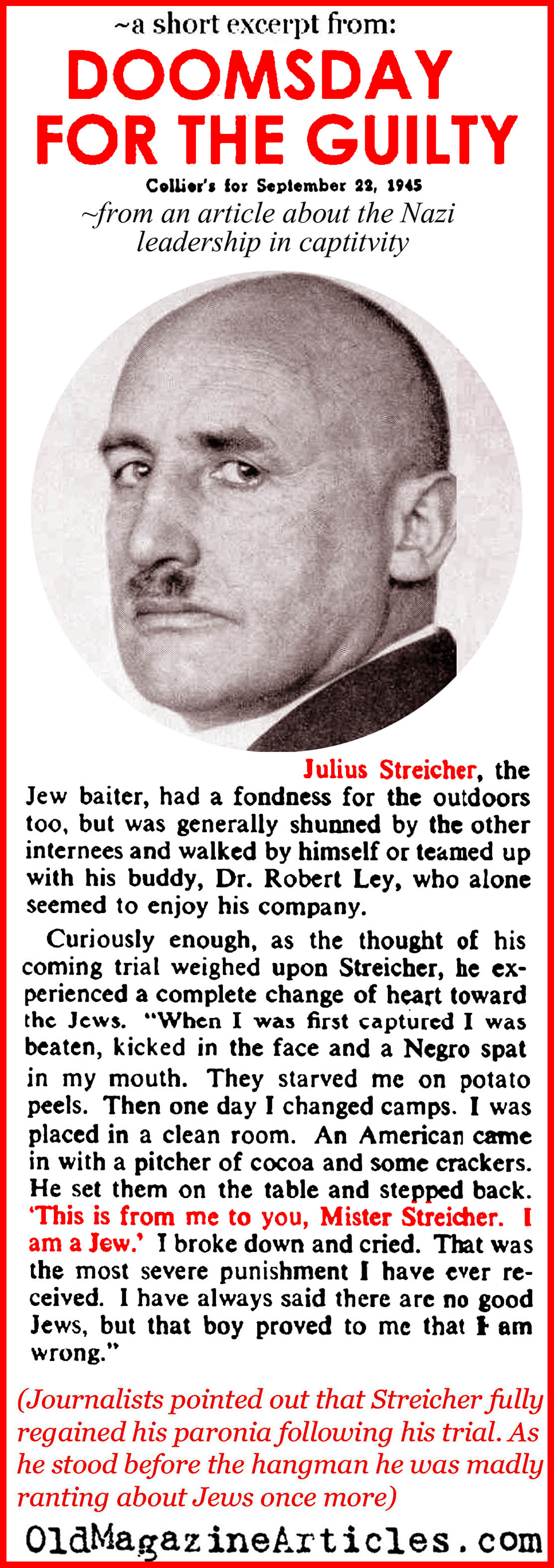 The Nice Jewish Boy and the Nazi (Collier's Magazine, 1945)