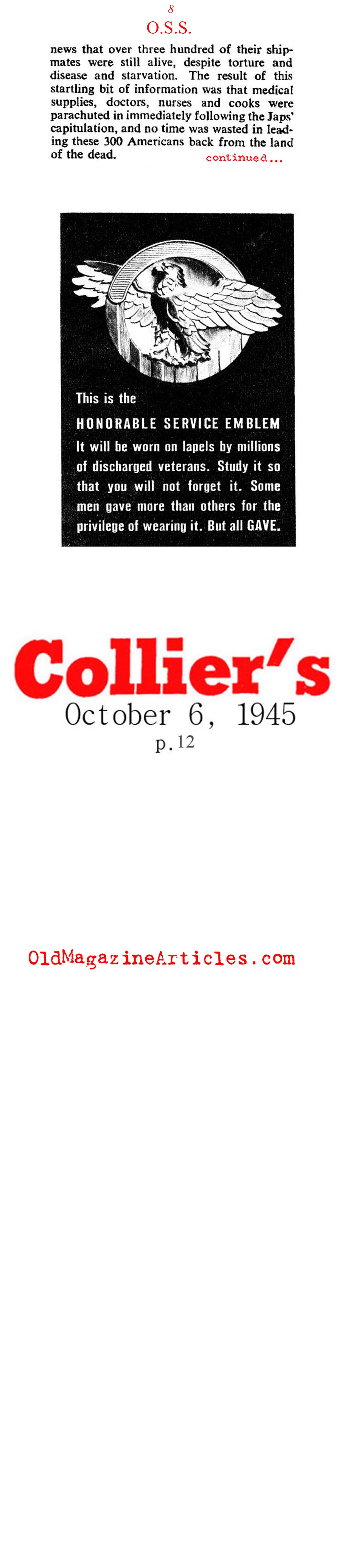 The O.S.S. (Collier's Magazine, 1945)
