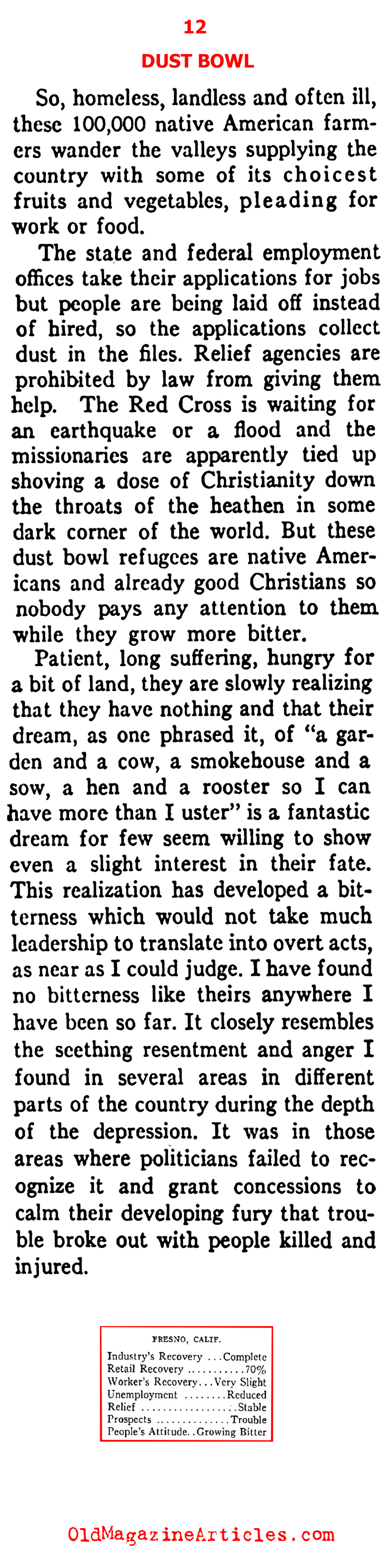 The 'Okies' and the Dust Bowl (Ken Magazine, 1938)